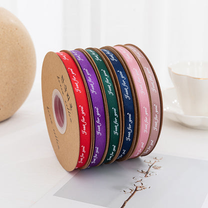 SD-1cm printed ribbon only for you Packaging ribbon English printed ribbon gift baking packaging ribbon flower shop use