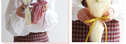 Transparent Waterproof Gold-Edged Simple Frame Flower Packaging Bag