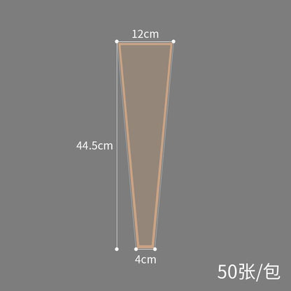 Transparent Waterproof Gold-Edged Simple Frame Flower Packaging Bag