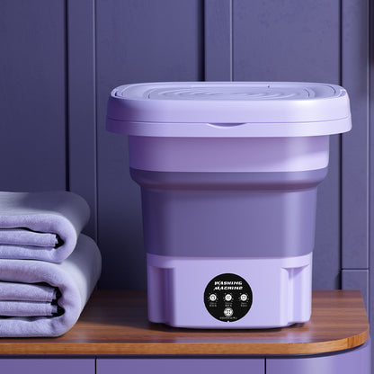 Mini folding washing machine, portable small household for underwear or baby close