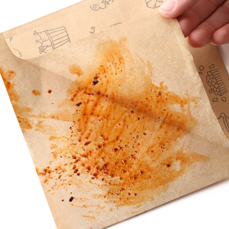 FaSoLa Greaseproof Paper Bag, Kraft Paper Bag, Food Packaging Bag, Disposable Packaging