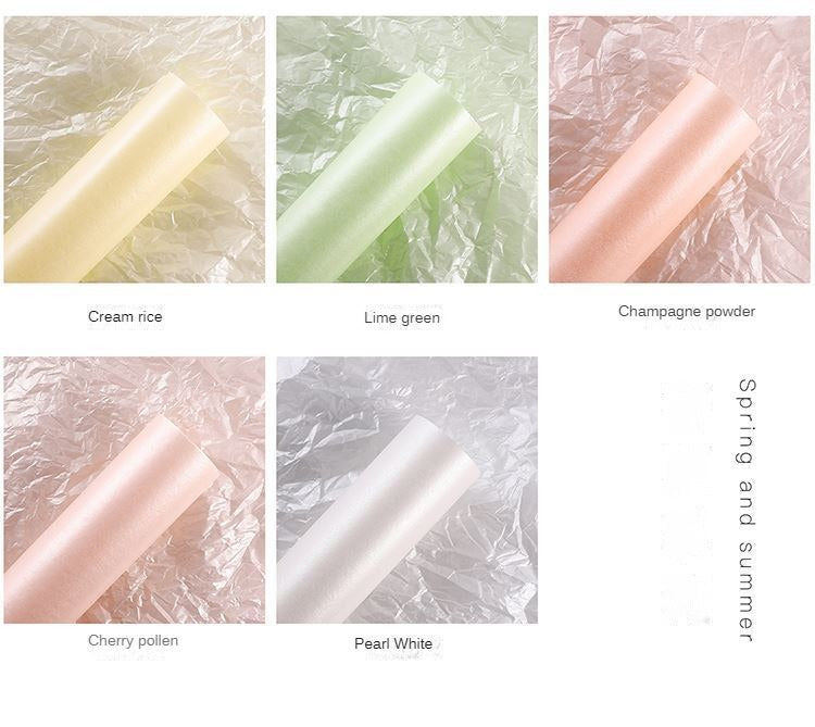 Pearlescent Snowy Paper - Gift Boxes,White Floral Bouquet Wrapping,DIY Materials,Lining Paper,Fresh Flower Cake Decoration,Baking Paper