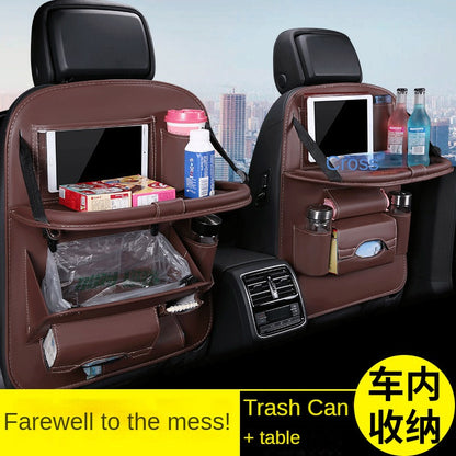 Car foldable garbage bag, touch screen transparent pocket