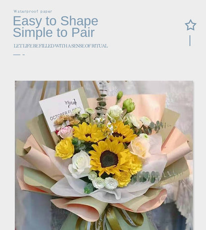 AG-Two-Tone Elegance Paper,Bouquet Wrapping Paper,Fresh Flower Gift Paper,DIY Flower Shop Materials