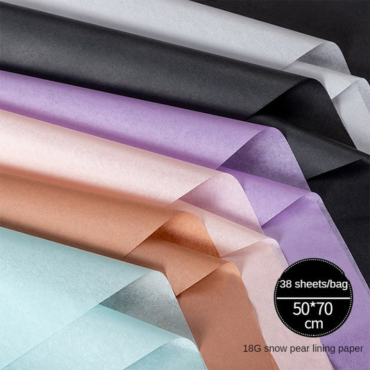 CB-Fresh Flower Bouquet Wrapping Paper,Wrapping Paper for Flowers,Simple, Clean, Solid Color Pearlescent Paper