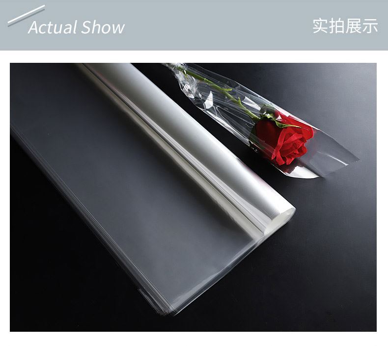 Dustproof Transparent Floral Wrapping Paper