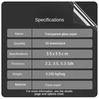 Dustproof Transparent Floral Wrapping Paper