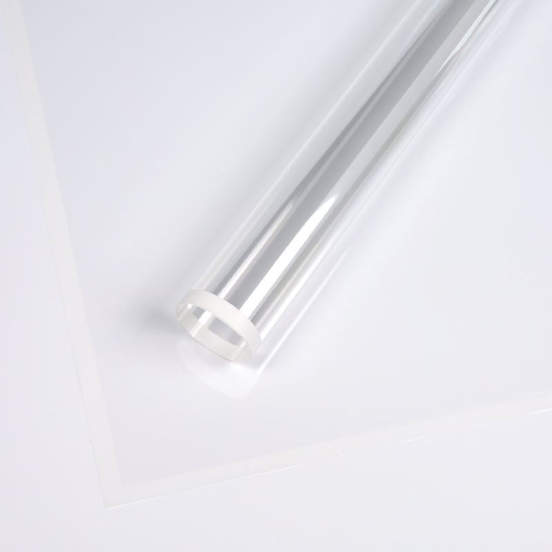 AT-Transparent Fresh Flower Wrapping Paper,Colored Border Waterproof Dust-proof Flower Bouquet Wrapping Glass Paper,Flower Shop Floral Packaging Materials
