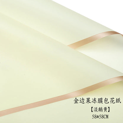 AC-Phnom Penh jelly film wholesale Qixi new waterproof flower wrapping paper flower shop supplies floral arrangement bouquet wrapping paper
