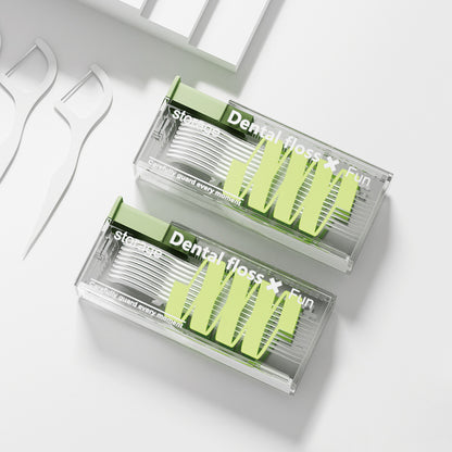 1set Portable Automatic Pop-up Dental Floss Storage Box, Creative Lighter Style, Dental Floss Picks Dispenser Storage Box, Containing 10 Flosses