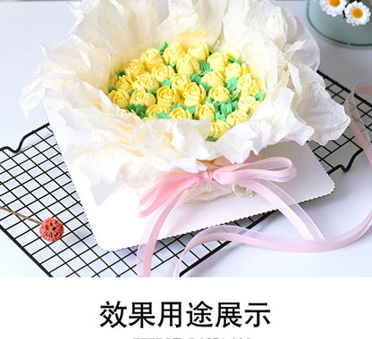CB-Fresh Flower Bouquet Wrapping Paper,Wrapping Paper for Flowers,Simple, Clean, Solid Color Pearlescent Paper