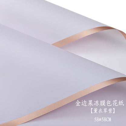 AC-Phnom Penh jelly film wholesale Qixi new waterproof flower wrapping paper flower shop supplies floral arrangement bouquet wrapping paper