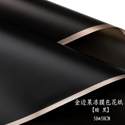 AC-Phnom Penh jelly film wholesale Qixi new waterproof flower wrapping paper flower shop supplies floral arrangement bouquet wrapping paper